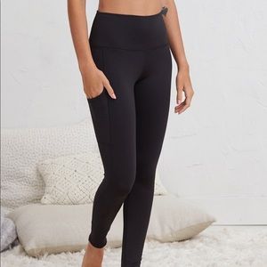 aerie high waisted black leggings